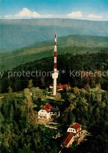 AK / Ansichtskarte Koenigstuhl Heidelberg Bergbahnstation Hotel Fernsehturm Kat. Heidelberg