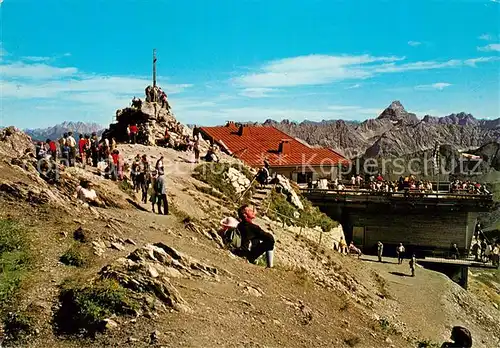 AK / Ansichtskarte Nebelhorn Gipfelhuette Zugspitze Hochvogel Kat. Oberstdorf