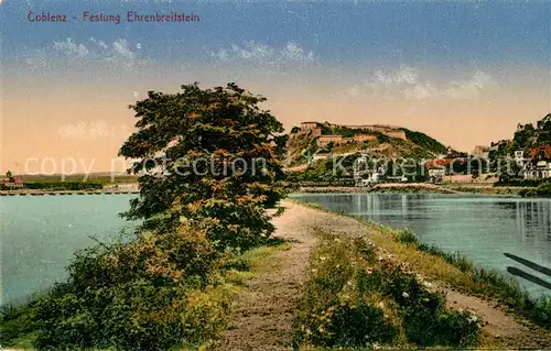 AK / Ansichtskarte Coblenz Koblenz Festung Ehrenbreitstein Kat. Koblenz Rhein