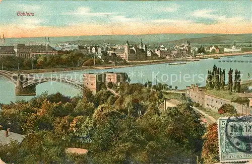 AK / Ansichtskarte Coblenz Koblenz Panorama Kat. Koblenz Rhein