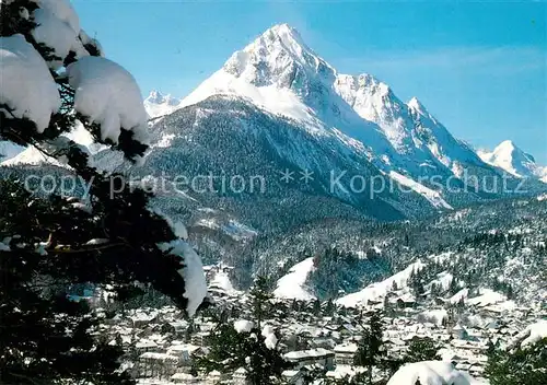 AK / Ansichtskarte Mittenwald Bayern Wettersteinspitze Alpspitze Kat. Mittenwald