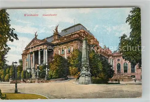 AK / Ansichtskarte Wiesbaden Staatstheater Kat. Wiesbaden