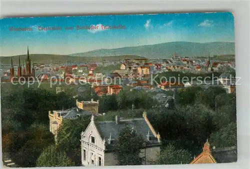 AK / Ansichtskarte Wiesbaden Panorama vom Bierstaedter Felsenkeller Kat. Wiesbaden