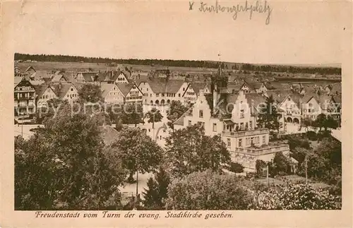 AK / Ansichtskarte Freudenstadt Blick vom Turm der Ev Stadtkirche Kat. Freudenstadt