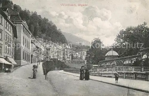 AK / Ansichtskarte Wildbad Schwarzwald Olgastrasse Kat. Bad Wildbad