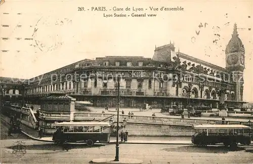 AK / Ansichtskarte Paris Gare de Lyon Busse Kat. Paris