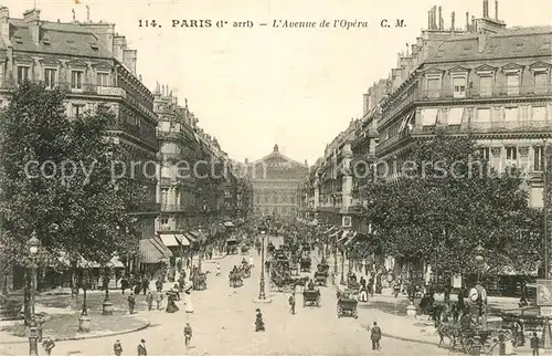 AK / Ansichtskarte Paris Avenue de l`Opera Kat. Paris