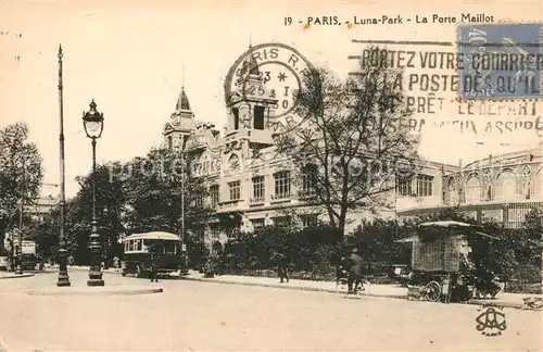 AK / Ansichtskarte Paris Luna Park La Porte Maillot Strassenbahn  Kat. Paris