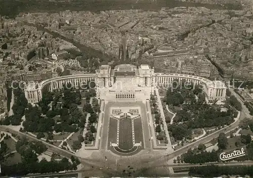 AK / Ansichtskarte Paris Fliegeraufnahme Palais Chaillot Kat. Paris