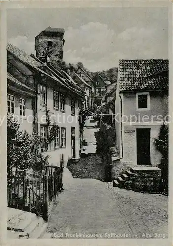 AK / Ansichtskarte Bad Frankenhausen Ortsmotiv mit alter Burg Kat. Bad Frankenhausen