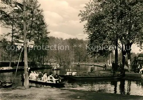 AK / Ansichtskarte Luebbenau Spreewald Kahnabfahrtstelle Wasserstrasse Kat. Luebbenau