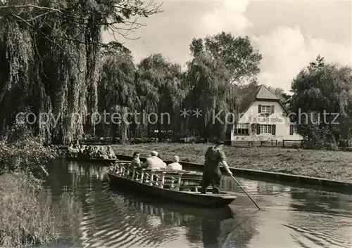 AK / Ansichtskarte Lehde Cafe Venedig Kahnfahrt Wasserstrasse Kat. Luebbenau Spreewald