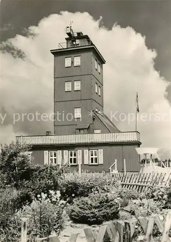 AK / Ansichtskarte Oberwiesenthal Erzgebirge Wetterwarte Botanischer Garten Fichtelberg Kat. Oberwiesenthal