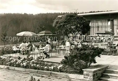 AK / Ansichtskarte Rauschenbach Neuhausen FDGB Erholungsheim Paul Gruner Terrasse