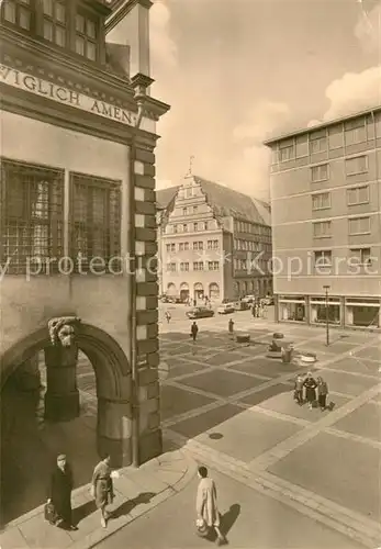 AK / Ansichtskarte Leipzig Markt Blick zur Alten Waage Messestadt Kat. Leipzig