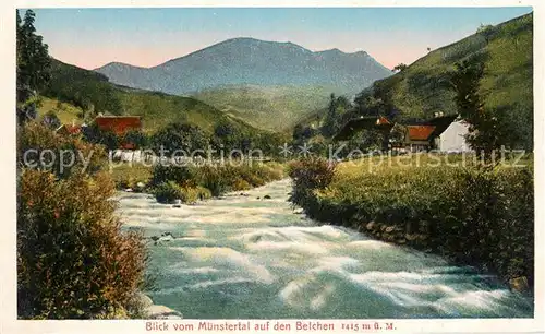 AK / Ansichtskarte Muenstertal Schwarzwald mit Belchenblick Kat. Muenstertal