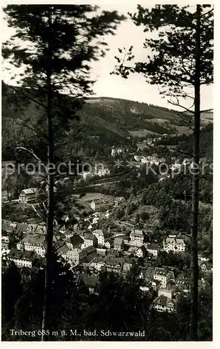 AK / Ansichtskarte Triberg Schwarzwald Totalansicht Kat. Triberg im Schwarzwald