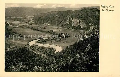 AK / Ansichtskarte Hausen Dueren Felspartien Hotel Restaurant Hausener Burg Kat. Heimbach