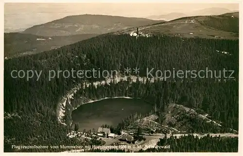 AK / Ansichtskarte Mummelsee Berghotel Mummelsee mit Hornisgrinde Fliegeraufnahme Kat. Seebach