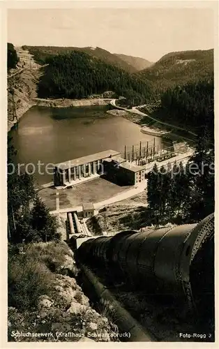 AK / Ansichtskarte Schluchsee Krafthaus Schwarzabruck Schluchseewerk Kat. Schluchsee