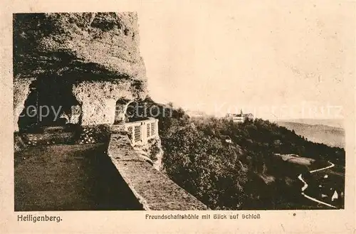 AK / Ansichtskarte Heiligenberg Baden Freundschaftshoehle mit Schlossblick Kat. Heiligenberg