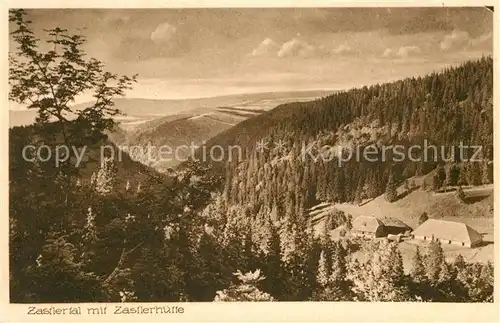 AK / Ansichtskarte Feldberg Schwarzwald Zastlertal mit Zastlerhuette Kat. Feldberg (Schwarzwald)