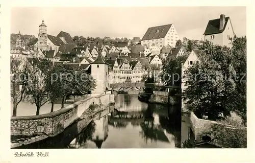 AK / Ansichtskarte Schwaebisch Hall Teilansicht Kat. Schwaebisch Hall