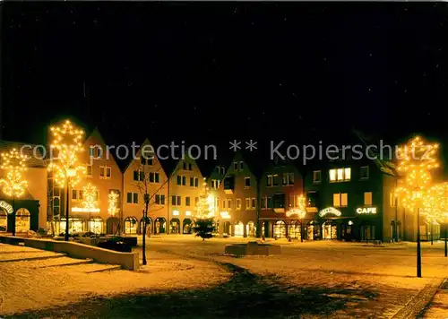 AK / Ansichtskarte Weingarten Wuerttemberg Winterpanorama Marktplatz