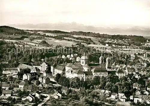 AK / Ansichtskarte Weingarten Wuerttemberg Fliegeraufnahme Benediktiner Abtei