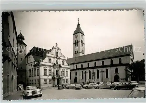 AK / Ansichtskarte Wangen Allgaeu Kirche Rathaus Kat. Wangen im Allgaeu