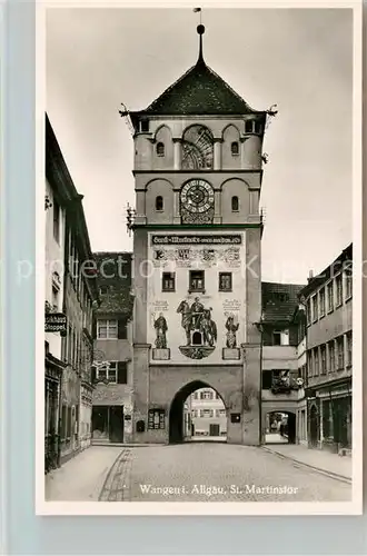 AK / Ansichtskarte Wangen Allgaeu Martinstor Kat. Wangen im Allgaeu