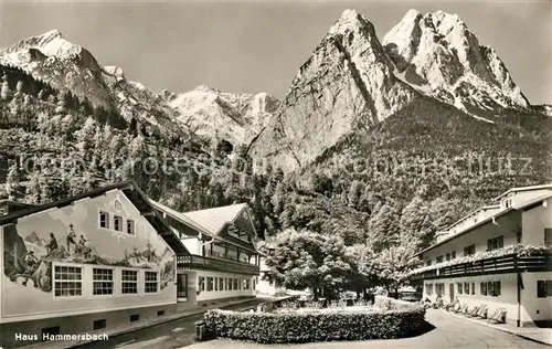 AK / Ansichtskarte Garmisch Partenkirchen Haus Hammersbach Alpenblick Kat. Garmisch Partenkirchen