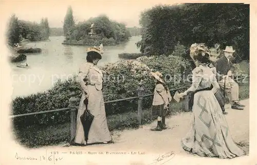 AK / Ansichtskarte Paris Bois de Boulogne Le Lac Kat. Paris