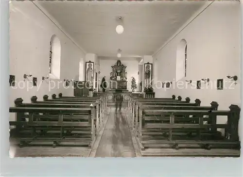 AK / Ansichtskarte Westenfeld Sauerland Kirche Innenraum Kat. Sundern (Sauerland)