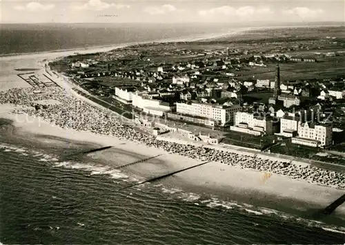 AK / Ansichtskarte Borkum Nordseebad Fliegeraufnahme Kat. Borkum