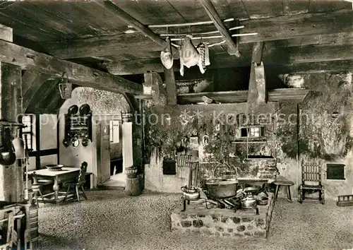 AK / Ansichtskarte Celle Niedersachsen Bomann Museum Flett Bauernhaus Herdstelle Kat. Celle