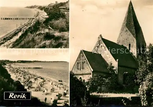 AK / Ansichtskarte Rerik Ostseebad Kirche Strand Kat. Ostseebad Rerik