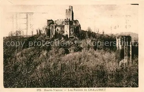 AK / Ansichtskarte Vienne Isere Les Ruines de Chalusset Kat. Vienne