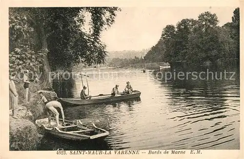 AK / Ansichtskarte La Varenne Bords de Marne Boote Kat. La Varenne