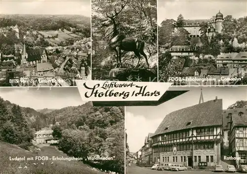 AK / Ansichtskarte Stolberg Harz Erholungsheim Comenius Rathaus  Kat. Stolberg Harz