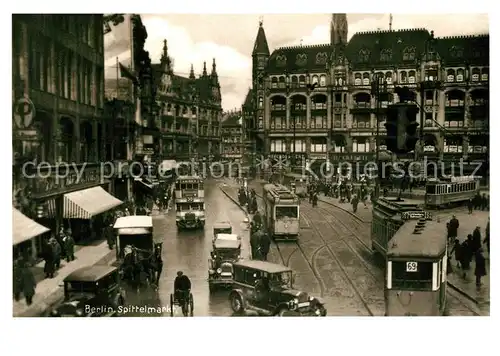 AK / Ansichtskarte Berlin Spittelmarkt um 1930 Repro Sammlung Historisches Stadtbild Nr H 32 Kat. Berlin