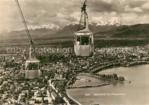 AK / Ansichtskarte Seilbahn Pfaender Bregenz Kat. Bahnen