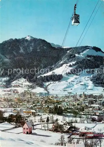 AK / Ansichtskarte Seilbahn Horn Bahn Hahnenkamm Kitzbuehel  Kat. Bahnen