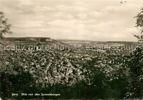 AK / Ansichtskarte Jena Thueringen Blick von den Sonnenbergen