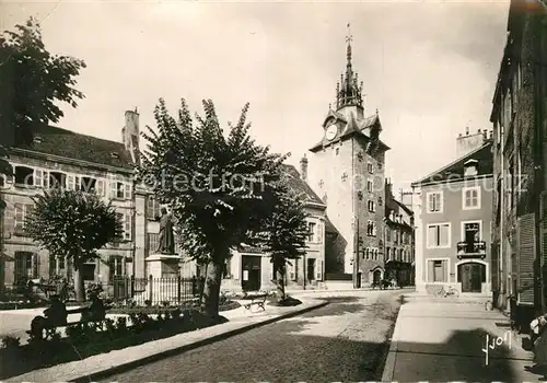 AK / Ansichtskarte Beaune Cote d Or Burgund Place Monge et le beffroi Kat. Beaune