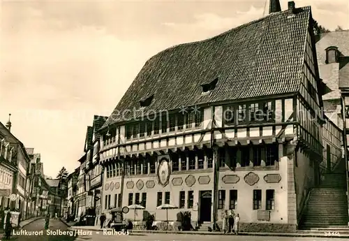 AK / Ansichtskarte Stolberg Harz Rathaus Kat. Stolberg Harz