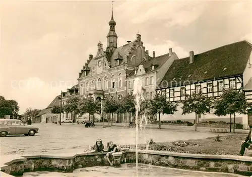 AK / Ansichtskarte Dahlen Sachsen Rathaus Karl Marx Platz Kat. Dahlen Sachsen