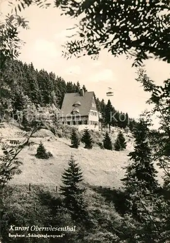 AK / Ansichtskarte Oberwiesenthal Erzgebirge Bergheim Schoenjungferngrund Kat. Oberwiesenthal