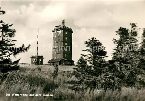 AK / Ansichtskarte Brocken Harz Wetterwarte