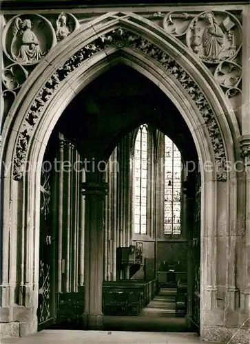 AK / Ansichtskarte Oppenheim Katharinenkirche Verkuendigungsportal Kat. Oppenheim Rhein